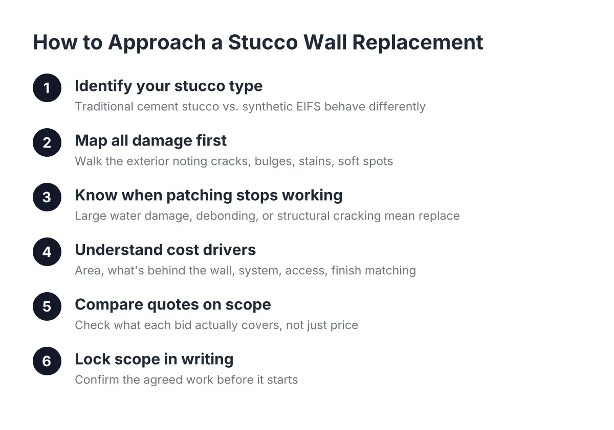 stucco wall